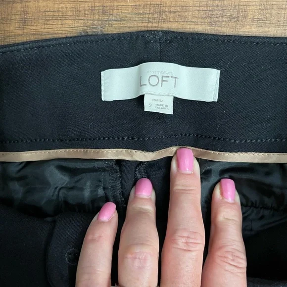 LOFT Marisa Boot Cut Black Pants - Picture 4 of 8